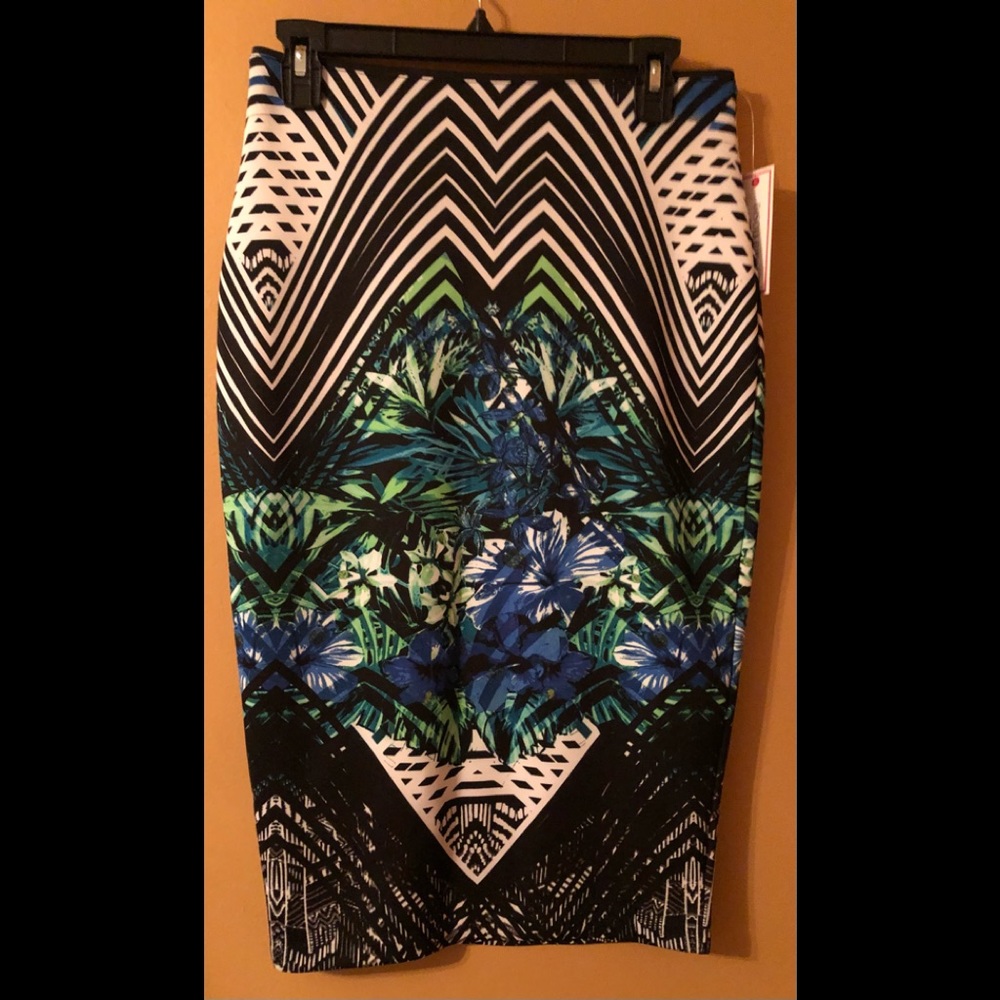 Scuba midi skirt
